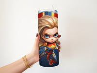 Baby Captain Marvel 20 oz tumbler