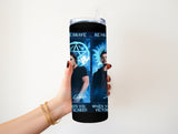 Blue Glow Supernatural 20 oz tumbler