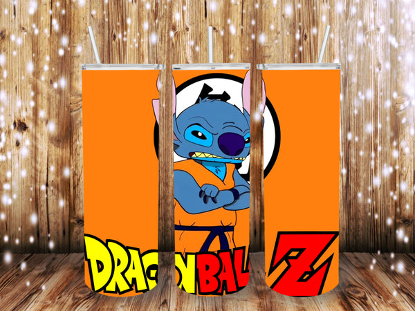 Dragon Ball Z Stitch 20 oz tumblers