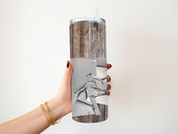 Duct Tape Hard Wood 20 oz Tumbler