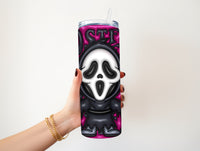 Ghost face Full Puffy 20 oz Tumbler