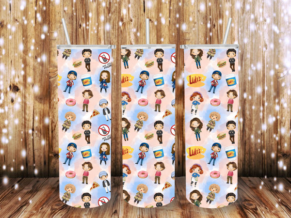 Gilmore Girl Scatter 20 oz tumbler