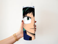 My hero Green Hair 20 oz tumblers