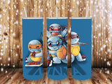 Ninja Squirtles 20 oz tumbler