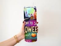 Off to save Halloweentown Pumpkin 20 oz Tumbler