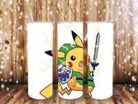 Link Pikachu 20 oz tumbler