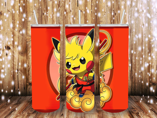 Pikachu Dragon Ball Z 20 oz tumbler