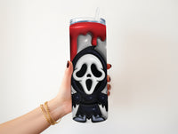 Puffy Ghostface 20 oz tumbler
