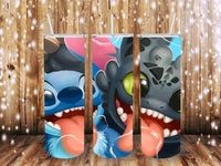 Stitch and toothless 20 oz tumblers