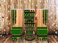 Wooden Army 20 oz tumbler