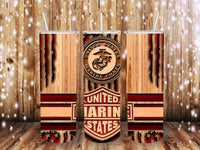 Wooden Marines 20 oz tumbler