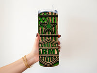 Wooden Army 20 oz tumbler