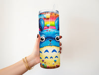 Colorful Splash Totoro 20 oz Tumbler
