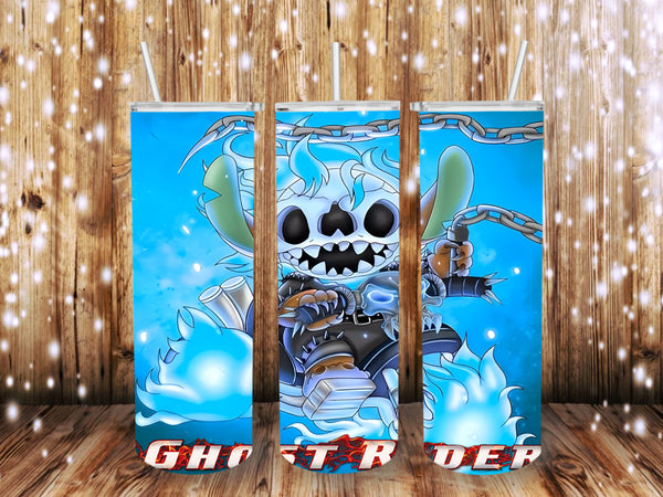 Ghost Rider Stitch 20 oz tumbler