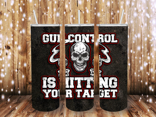 Gun control Target 20 oz tumbler