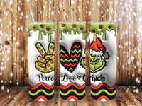Peace Love Grinch 20 oz Tumbler