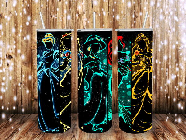 Princesses x1 Lights 20 oz Tumbler