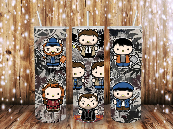 Supernatural Hello Kitty 20 oz Tumbler