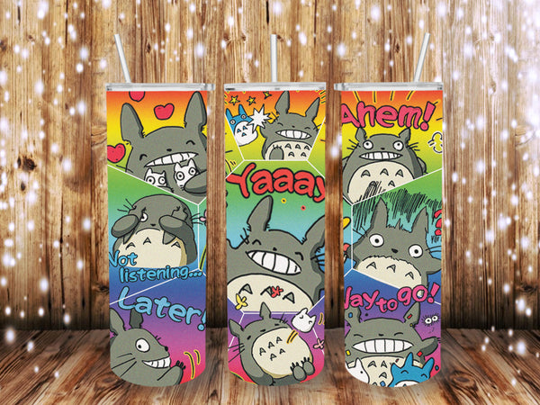 Yay Totoro Colorful 20 oz Tumblers